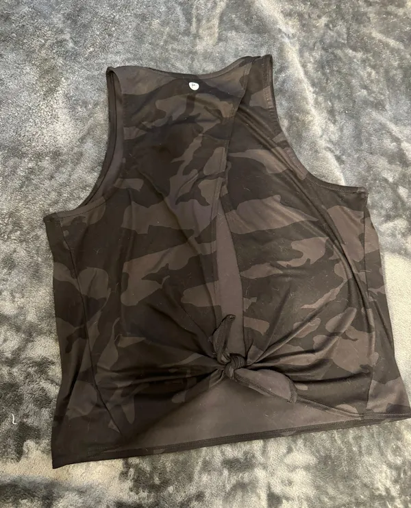 Fabletics Black Camo Top - Image 2
