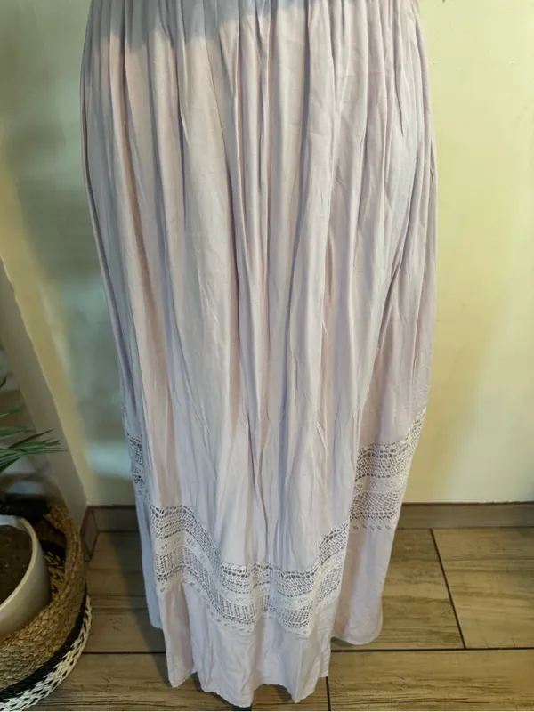 Altar'd State Lavender Crochet-Trim Maxi Dress - Image 5