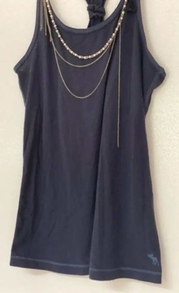 Abercrombie & Fitch Navy Racerback Tank - Image 3