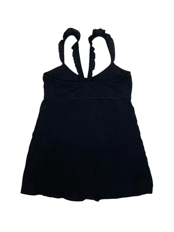 Offline By Aerie Black Ruffle Strap Athletic Romper L Tennis Athleisure - Image 3