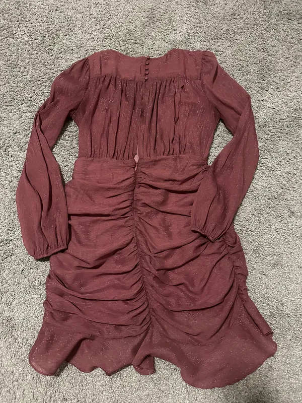 Blue Blush Purple Shimmer Dress - Image 2