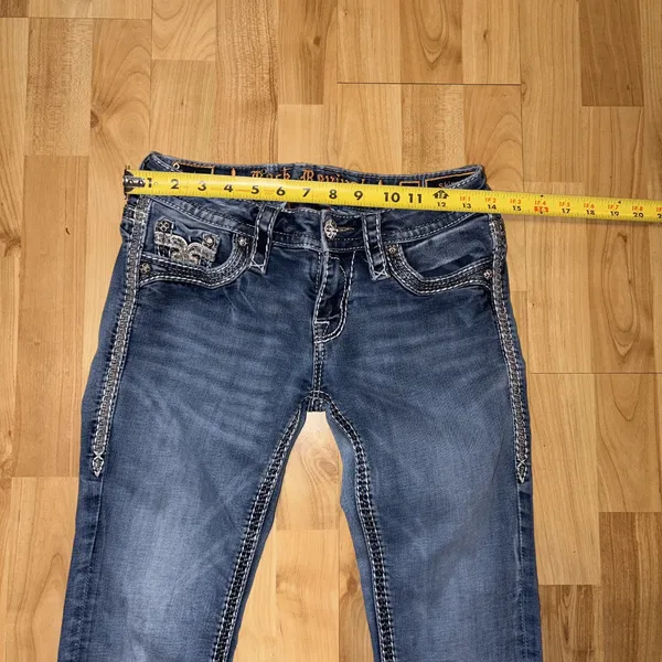 Rock Revival Lanlan Skinny Low Rise Jeans Womens size 26 Rodeo - Image 4