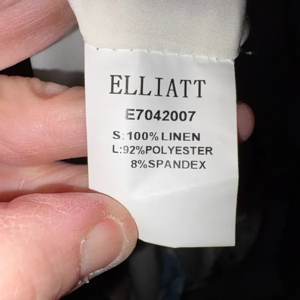 Elliatt Europium Dress‎ White Multi Floral Linen V-Neck Tie Back M $238 MSRP - Image 10