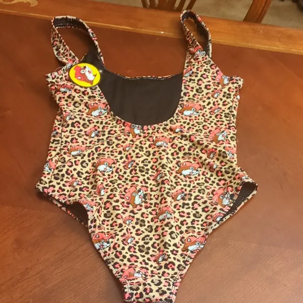 Women's Buc-ee's All Over Print One Piece Swimsuit Size XS - Image 5