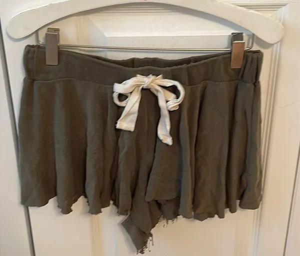 Free People Legs For Days Shortie Shorts in Army Green - Image 2