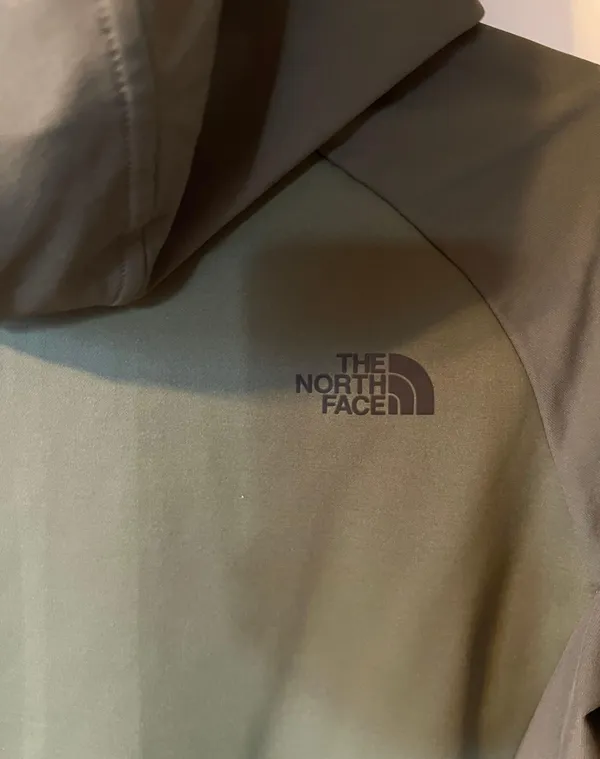 The North Face Green Windbreaker Hooded Zip Up - Image 4