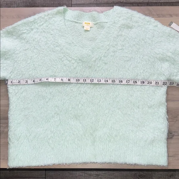 Maeve By Anthropology V-Neck Sweater - Soft Mint - Image 7