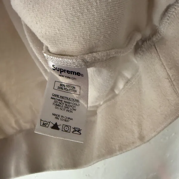 Supreme‎ Y2k Velour Rugby Shirt Pink White Striped Embroidered Logo Size S - Image 9