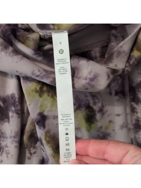 Lululemon Align High-Rise Pant with Pockets 31"Radial Tie Dye Mauve Grey Multi 6 - Image 3