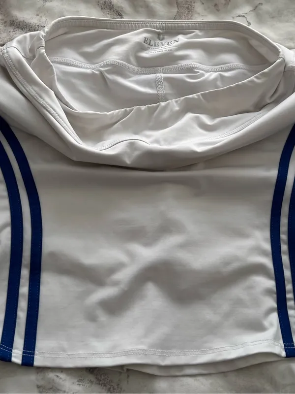 Eleven by Venus Williams White pleated tennis skorts, size S athletic athleisure - Image 3