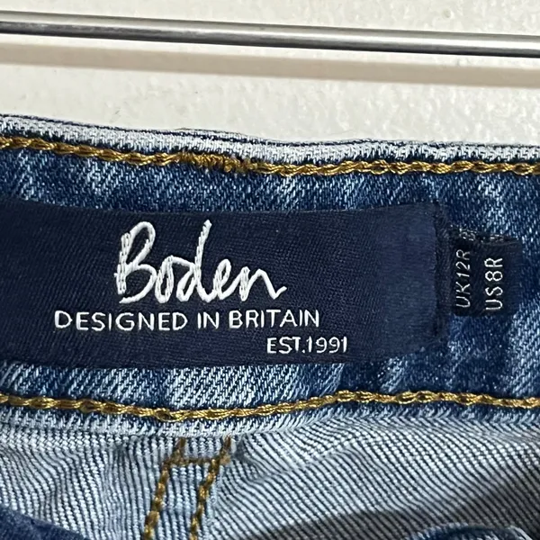 Boden Womens Slim Fit‎ Mid Wash Blue Denim Jeans Size US 8R UK 12R 30x29 - Image 4