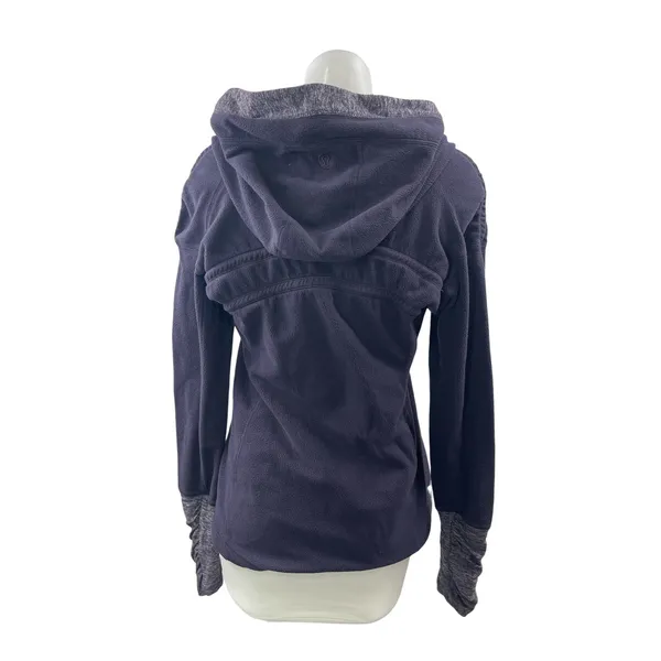 Lululemon Apres Run Pullover Women's Purple Hoodie Hooded Sweater Top Size 10 - Image 2