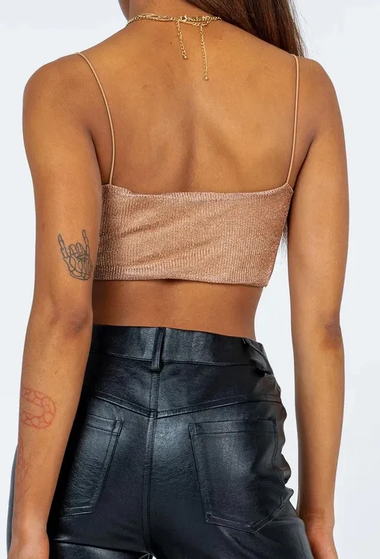 Princess Polly Sparkly Crop Top - Image 3