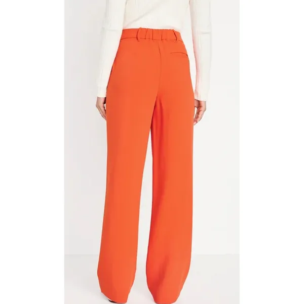 Old Navy Taylor Extra High Rise Wide Leg Trouser Orange Pants XS - Image 2