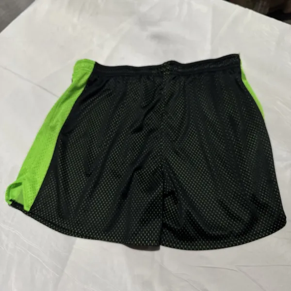 Under Armour Loose Womens Size XL Black Green Mesh Athletic Shorts - Image 6