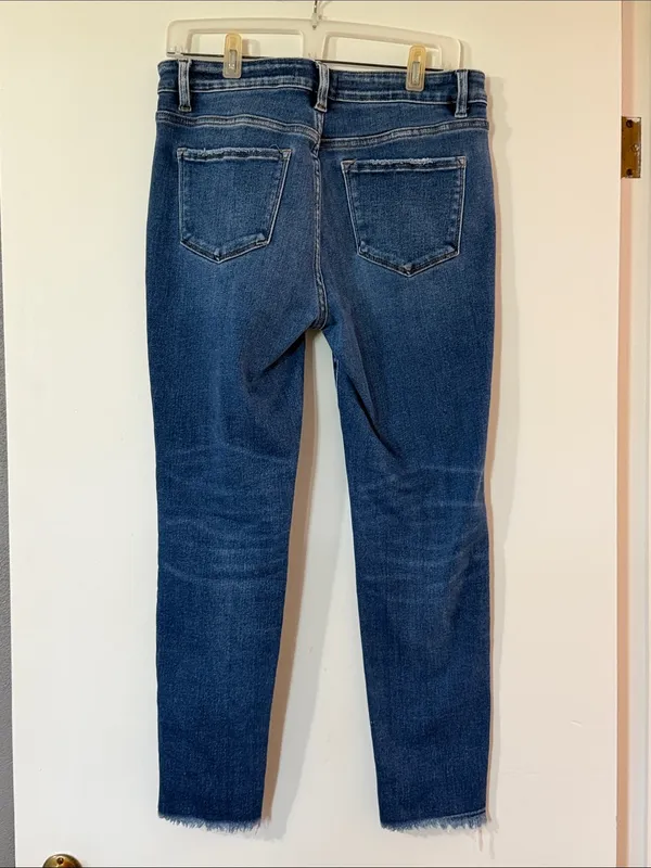 Vervet High-Rise Dark Blue Skinny Jeans with Stretch - Image 7