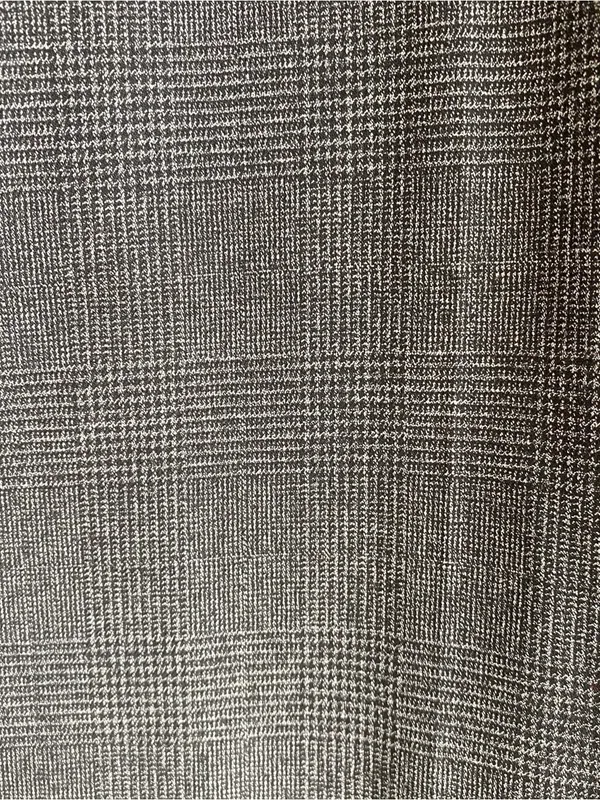 H&M grey plaid slim ankle slacks equestrian preppy academia fall winter office 4 - Image 6