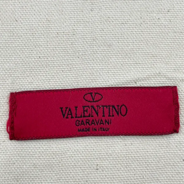 Valentino Dust Cover‎ Bag Cream Off-White Red Tag Drawstring Closure 6.5" x 12" - Image 5