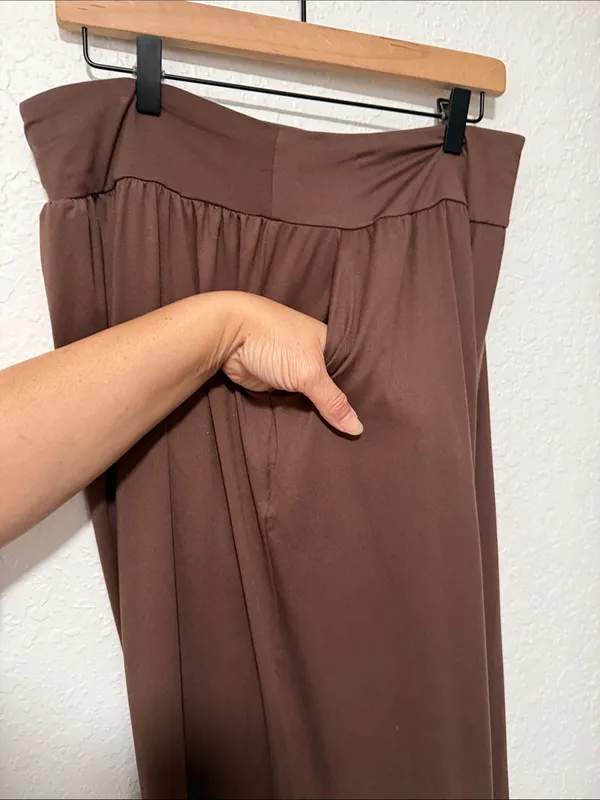 TORRID Wide Leg Brown Lounge Pants Size 1X - Image 14