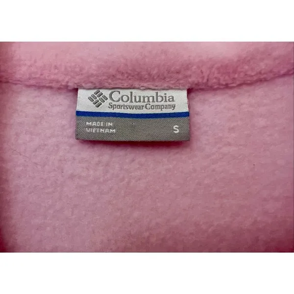 Columbia Pink Fleece Breast Cancer Awareness Size Small - Image 3