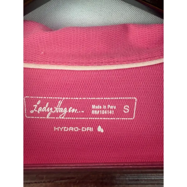 Women’s Lady Hagen Small Pink Breast Cancer Awareness Polo - Image 3