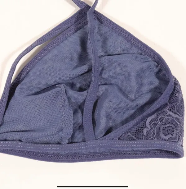 Anemone NWT Unlined Bralette in Blue-Gray One Size - Image 5