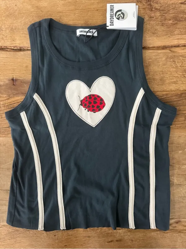 🐞NWT Daydreamer Ladybug Tank Top ~ Black 🐞 - Image 2