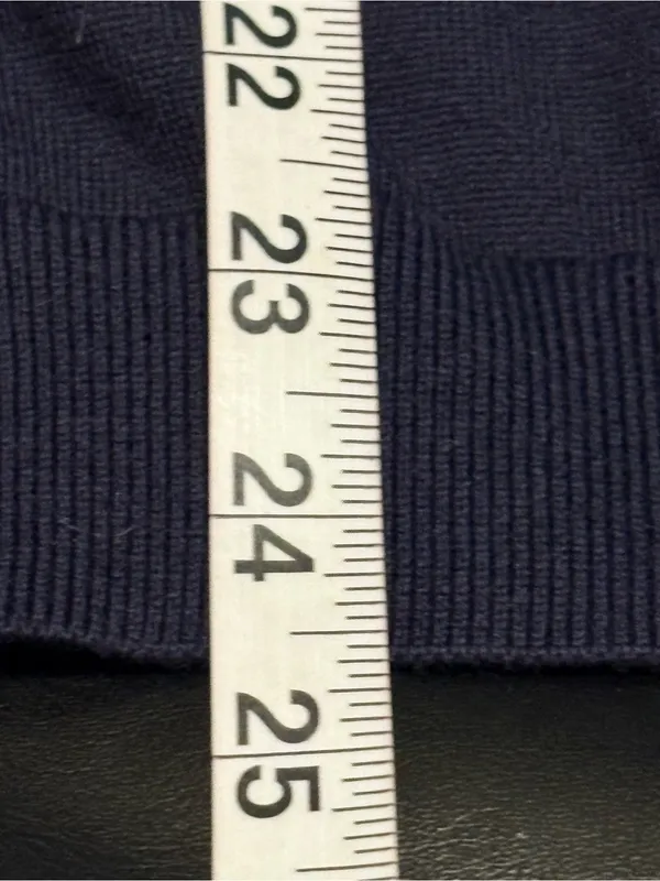 Tommy Hilfiger Navy Off-the-Shoulder Sweater with Gold Shoulder Buttons XL NWT - Image 10