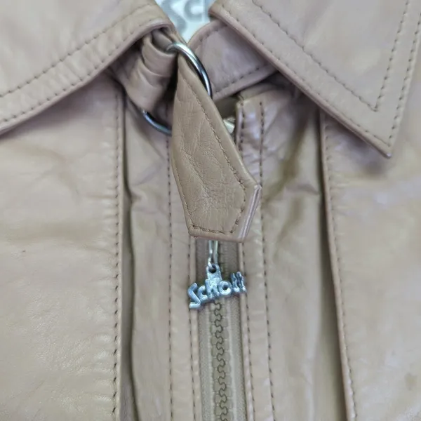 Schott Sportswear Genuine Leather Bomber Jacket‎ Womens Size 40 Brown - Image 11