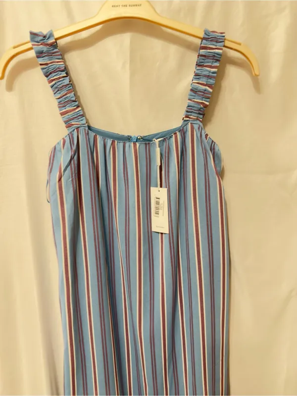 Petal and Pup NWT Alessandra Maxi Dress - Blue Stripe-oversized XS fits M/L - Image 9