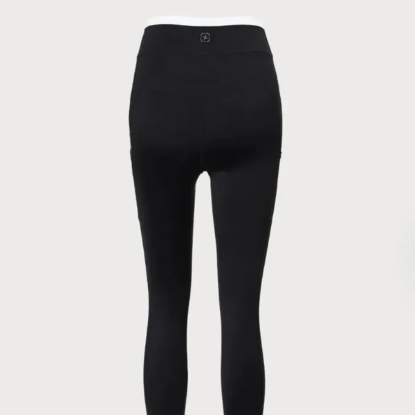 Berlook Black Natural Waisted Leggings 25” - Image 7