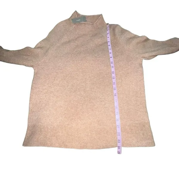 J. Crew Rollneck Sweater Supersoft‎ Yarn Wool Alpaca Blend Small New Brown Hole - Image 7