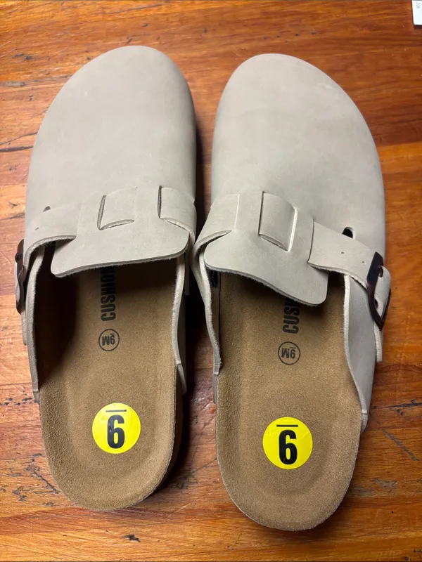 Cushionaire Women's Slip-On Clogs in Light Taupe - Image 2