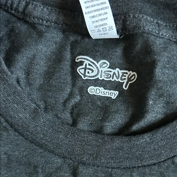 Disney Black Short Sleeve Tee with Red Graphic - Image 3