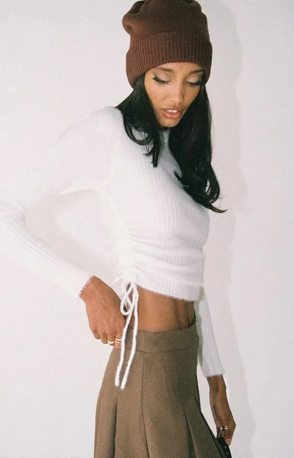 Princess Polly Jesica Sweater White - Image 4
