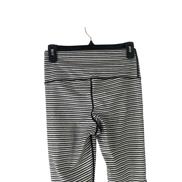 Mono B Small Black‎ Striped High Rise Monochrome Tiramisue Colorblock Leggings - Image 7