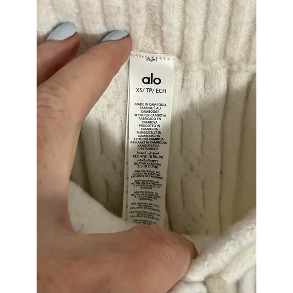 Alo Cable Knit Winter Bliss Pant Women's size XS - Image 4