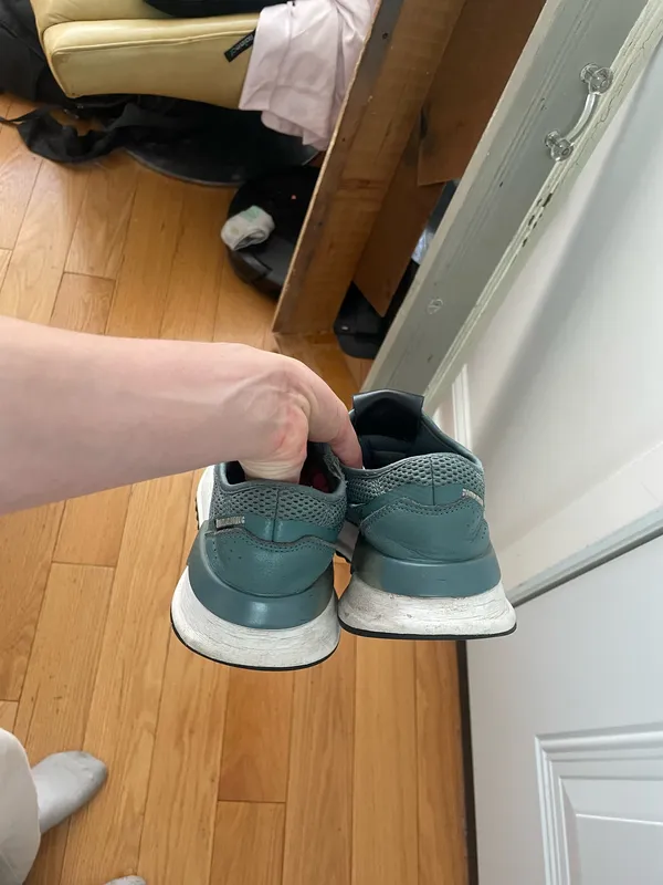 Green Adidas Sneakers - Image 2