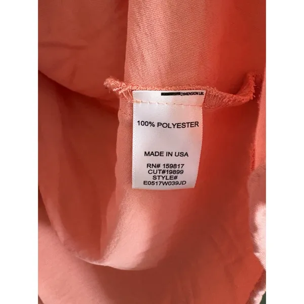 Altar'd State Women's Pink Smocked Waist A-Line Dress Scoop Neck Puff XS - Image 3