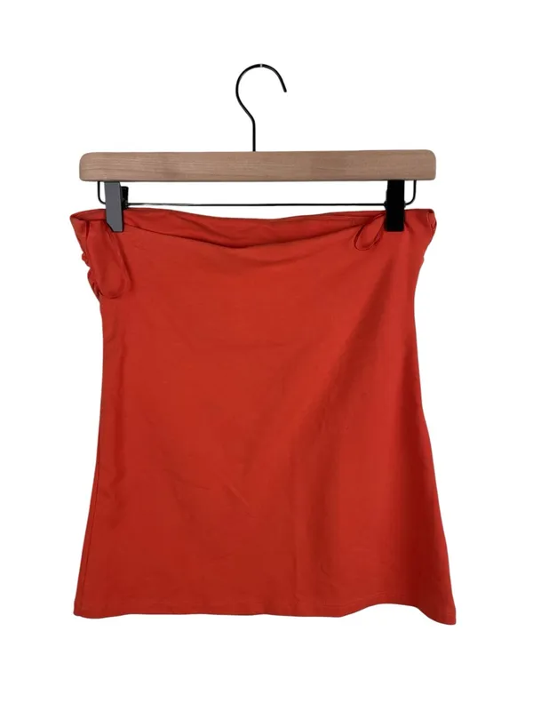 Vintage Y2K Express Sexy Basic Tube Top Size Small Orange Going Out Top 2000s - Image 5