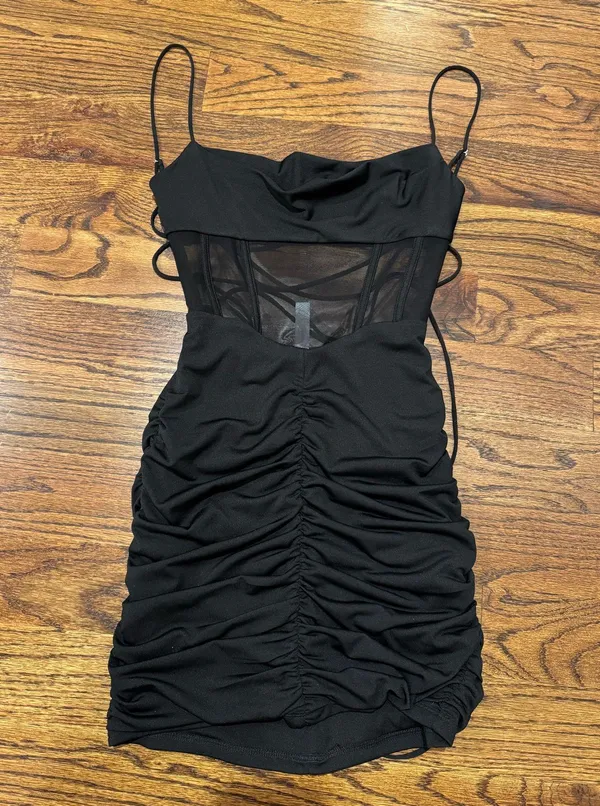 Lucy in the Sky Mini Dress Black - Image 3