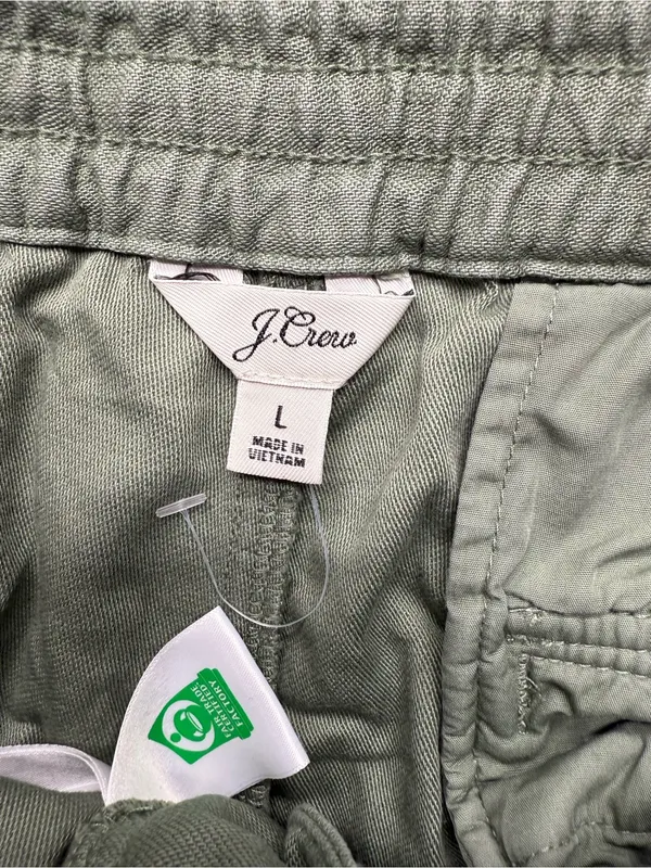 J.Crew women's Large  Olive green Drawstring Utility Pants - Image 5