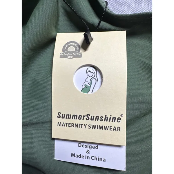 SummerSunshine Maternity Swimsuit‎ Crisscross Tummy Control One Piece L - Image 5