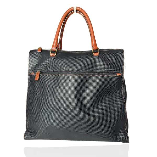 Vintage Bottega‎ Veneta Marco Polo Collection Black Brown Handbag Classic Purse - Image 2