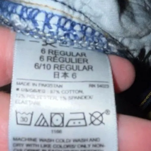 GAP True‎ Skinny Dark Indigo Wash Mid Rise Stretch Denim Jeans Womens Size 6 R - Image 5