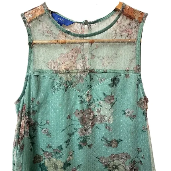 Apt.9 Women’s Multicolor Floral Sleeveless Top Size‎ Small - Image 7