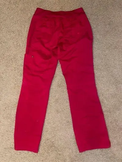 Red Healing Hands Scrub Pants  - Image 2