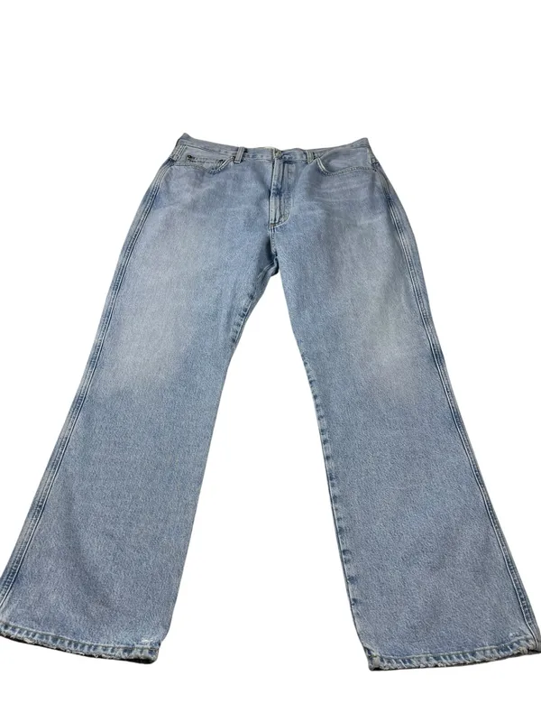Agolde Pinch High Rise Straight Denim Blue Jeans Size 32 - Image 4