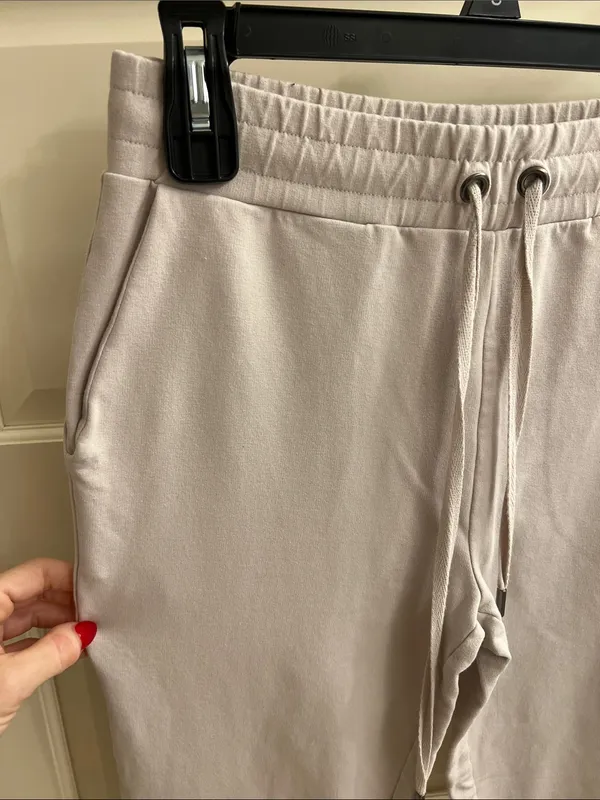 Banana Republic Light Taupe Drawstring Joggers - Image 2