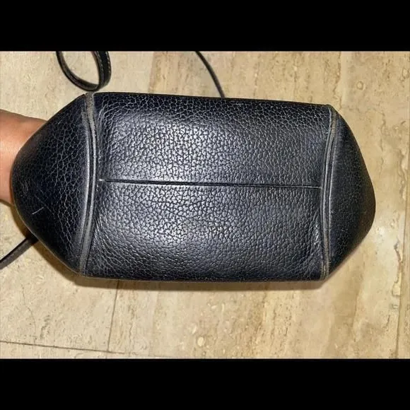Vtg ‎ Guy Laroche Paris shoulder Crossbody Leather Purse Black 9”x6”x4” - Image 6